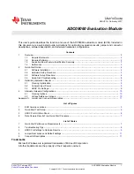 Preview for 1 page of Texas Instruments ADC08060 User Manual