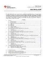 Предварительный просмотр 1 страницы Texas Instruments ADC32RF-EVM Series User Manual