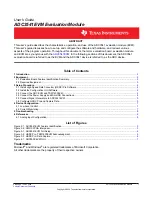 Preview for 1 page of Texas Instruments ADC3541EVM User Manual