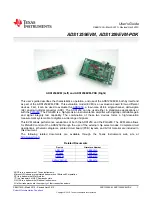 Preview for 1 page of Texas Instruments ADS1259EVM User Manual