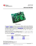 Texas Instruments ADS126 EVM-PDK Series User Manual предпросмотр