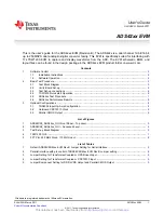 Preview for 1 page of Texas Instruments ADS42 EVM Series User Manual