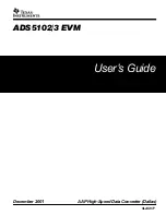 Texas Instruments ADS5102 EVM User Manual предпросмотр