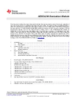 Предварительный просмотр 1 страницы Texas Instruments ADS54J54EVM User Manual