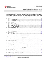 Preview for 1 page of Texas Instruments ADS54J64 User Manual