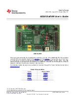 Предварительный просмотр 1 страницы Texas Instruments ADS833 EVM Series User Manual