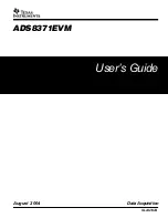 Texas Instruments ADS8371EVM User Manual предпросмотр