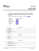 Preview for 1 page of Texas Instruments ADS8372EVM User Manual