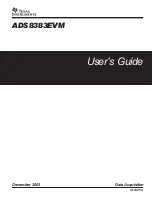 Предварительный просмотр 1 страницы Texas Instruments ADS8383EVM User Manual