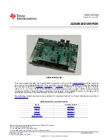 Предварительный просмотр 1 страницы Texas Instruments ADS8638EVM-PDK User Manual