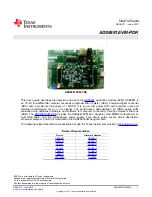 Предварительный просмотр 1 страницы Texas Instruments ADS8881EVM-PDK User Manual