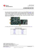 Предварительный просмотр 1 страницы Texas Instruments ADS8900BEVM-PDK User Manual