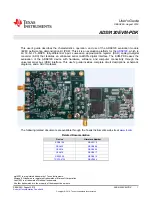 Предварительный просмотр 1 страницы Texas Instruments ADS9120 User Manual