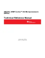 Предварительный просмотр 1 страницы Texas Instruments AM335 Series Technical Reference Manual