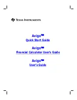 Предварительный просмотр 1 страницы Texas Instruments Avigo User Manual