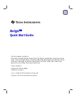 Предварительный просмотр 2 страницы Texas Instruments Avigo User Manual