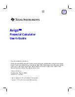 Preview for 8 page of Texas Instruments Avigo User Manual