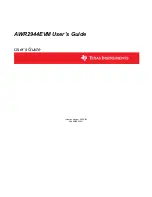 Preview for 1 page of Texas Instruments AWR2944EVM User Manual