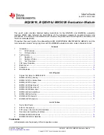 Предварительный просмотр 1 страницы Texas Instruments BMS026 User Manual