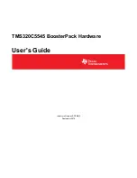 Texas Instruments BoosterPack C5545 Hardware User'S Manual предпросмотр