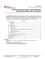 Предварительный просмотр 1 страницы Texas Instruments BoosterPack IWR1642 User Manual