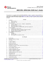 Предварительный просмотр 1 страницы Texas Instruments BOOSTXL-DRV8320 Series User Manual