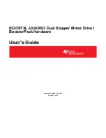 Preview for 1 page of Texas Instruments BOOSTXL-ULN2003 User Manual