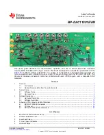 Preview for 1 page of Texas Instruments BP-DAC11001EVM User Manual