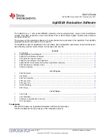 Предварительный просмотр 1 страницы Texas Instruments bq2022A User Manual