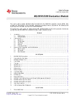 Texas Instruments BQ21061EVM User Manual предпросмотр