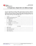 Preview for 1 page of Texas Instruments bq2404 series User Manual