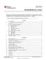 Preview for 1 page of Texas Instruments BQ24392EVM User Manual