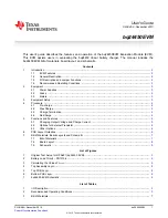 Предварительный просмотр 1 страницы Texas Instruments BQ24450EVM User Manual