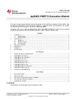 Texas Instruments bq25606 User Manual preview