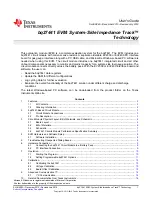 Предварительный просмотр 1 страницы Texas Instruments bq27441 EVM User Manual