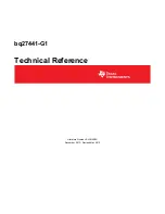 Preview for 1 page of Texas Instruments bq27441-G1 Technical Reference