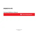 Preview for 1 page of Texas Instruments BQ28Z610-R2 Technical Reference Manual