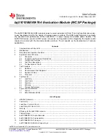 Texas Instruments bq51010BEVM-764 User Manual preview