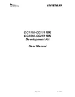 Preview for 1 page of Texas Instruments CC1110-CC1111DK User Manual