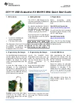 Texas Instruments CC1111 Quick Start Manual preview