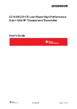 Texas Instruments CC112 Series User Manual preview