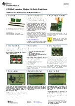 Предварительный просмотр 1 страницы Texas Instruments CC120 Series Quick Start Manual