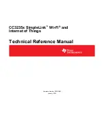 Texas Instruments CC3235 SimpleLink Series Technical Reference Manual preview