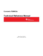 Предварительный просмотр 1 страницы Texas Instruments Concerto F28M35 Series Technical Reference Manual