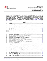 Предварительный просмотр 1 страницы Texas Instruments DAC38RF80EVM User Manual