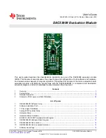 Preview for 1 page of Texas Instruments DAC53608 User Manual