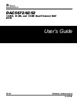 Предварительный просмотр 1 страницы Texas Instruments DAC5652 User Manual