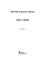 Preview for 1 page of Texas Instruments DAC7554 User Manual