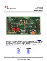 Предварительный просмотр 1 страницы Texas Instruments DAC7716EVM User Manual