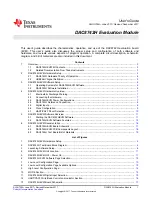 Preview for 1 page of Texas Instruments DAC8742H User Manual